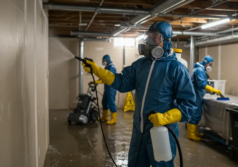 Basement Sanitization and Antimicrobial Treatment process in Gardnerville Ranchos, NV