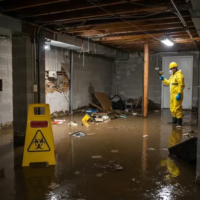 Flooded Basement Electrical Hazard in Gardnerville Ranchos, NV Property